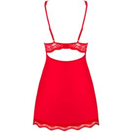 Комплект Obsessive Luvae babydoll (Червоний, S/M) - 4