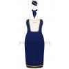 Костюм Obsessive Stewardess uniform (Синьо-біло-золотий, M/L)