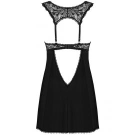Комплект Obsessive Donna Dream babydoll (Чорний, XS/S) - 4