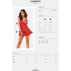 Комплект Obsessive Lacelove babydoll (Червоний, XS/S)