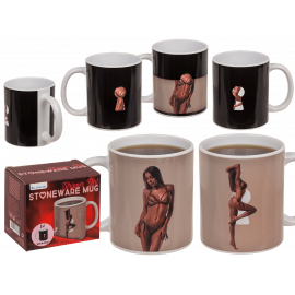 Чашка з термоефектом Stoneware Mug Stripper Girl, 300 мл - 1