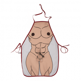 Кухонный фартук с плюшевым пенисом Sexy Apron Male Body With Plush Penis - 2