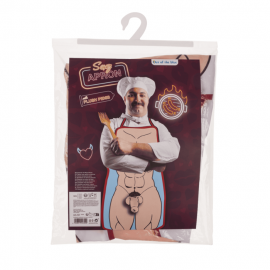 Кухонный фартук с плюшевым пенисом Sexy Apron Male Body With Plush Penis - 4