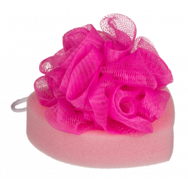 Губка для ванны Bath Sponge Heart, 12 см - 1