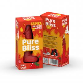 Свеча член Pure Bliss Juicy Crush Red, 15 см - 5