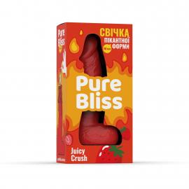 Свеча член Pure Bliss Juicy Crush Red, 15 см - 7