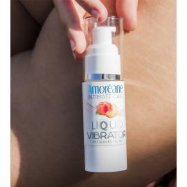 Рідкий вібратор Amoreane Med Liquid Vibrator Peach (10 мл) - 2
