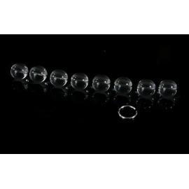 Скляні анальні кульки на мотузці розмір S