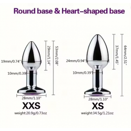 Анальна Пробка Метал Срібло XS розмір - 2