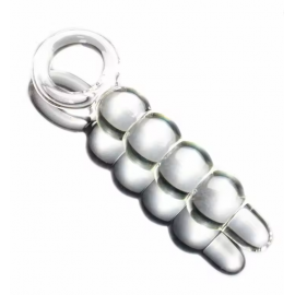 Анальний стимулятор буси зі скла прозорий - 1