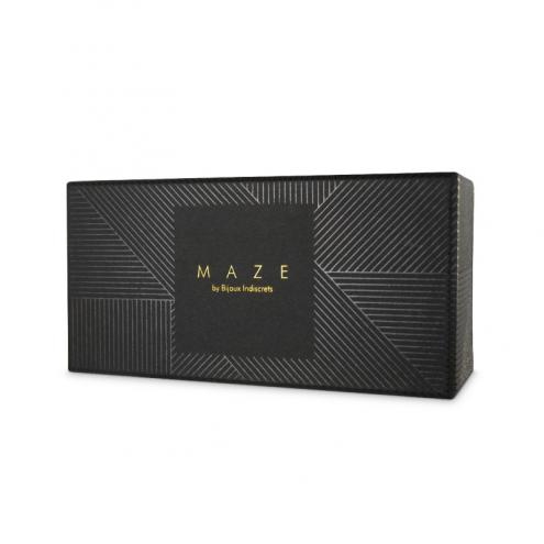 Чокер вузький з кільцем MAZE колір: чорний Bijoux Indiscrets (Іспанія)