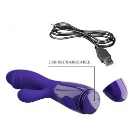 Вібратор з кліторальною стимуляцією Pretty Love Snappy Youth, 30 vibration functions - 9