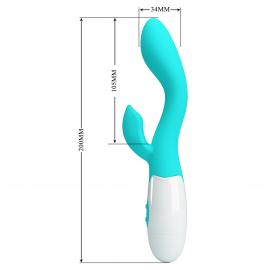 Вибратор PRETTY LOVE Brighty light blue, 30 function - 7