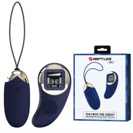 Віброяйце PRETTY LOVE Mina-10 vibration functions 9 speed levels, Wireless remote control - 1