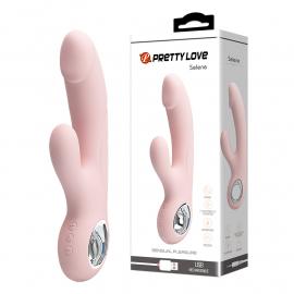 Вібратор PRETTY LOVE SELENE, USB, PINK, 7 function