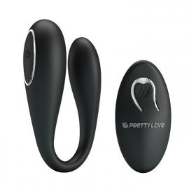 Вібратор PRETTY LOVE ALGERNON USB Black 12 function - 1