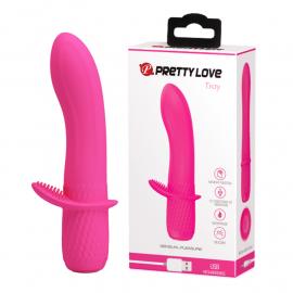 Вібратор PRETTY LOVE - TROY 12 FUNCTIONS USB PINK - 1