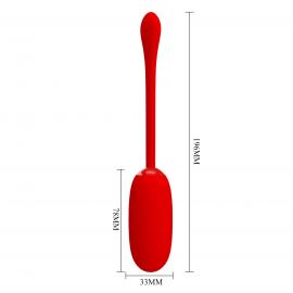 Віброяйце PRETTY LOVE JULIUS EGG Red 12 function vibrations - 4