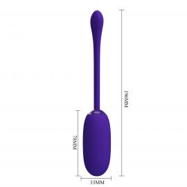 Виброяйцо PRETTY LOVE JULIUS EGG Purple 12 function vibrations - 7