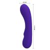 Вібратор PRETTY LOVE Matt Purple 12 vibration functions Memory function