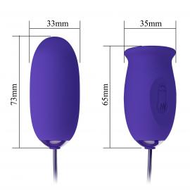 Віброяйце PRETTY LOVE - Daisy - Youth, 12 vibration functions 3 licking settings Memory function - 3