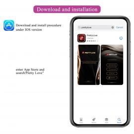 Вібратор PRETTY LOVE HECTOR, 12 vibration functions 5 electric shock functions Mobile APP remote - 6