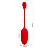 Виброшарик PRETTY LOVE KNUCKER Red, 12 vibration functions Memory function