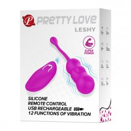 Вібро яйце Pretty Love Leshy, фіолетове - 2