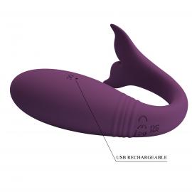 Вібратор для двох PRETTY LOVE Jayleen, 12 vibration functions Long-distance Control - 4