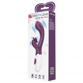 Вібратор PRETTY LOVE Butterfly Kiss purple - 7