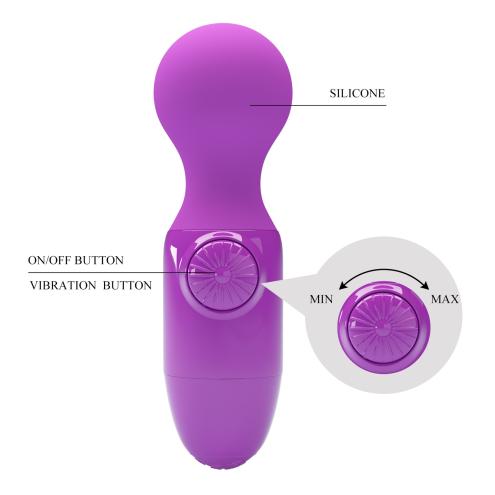 Вибромассажер PRETTY LOVE Mini stick Purple, Little Cute Vibration