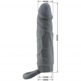 Насадка на пенис PRETTY LOVE Realistic Penis Sleeve, TPR - 4