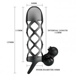 Насадка PRETTY LOVE PENIS SLEEVE I, 10 vibration functions - 3