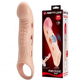 Подовжуюча насадка на пеніс PRETTY LOVE Penis Sleeve BRAD - 1