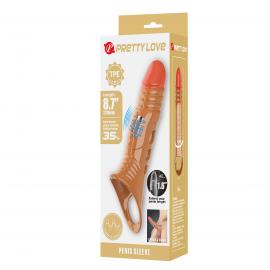Насадка на пеніс Pretty Love 8.7 Vibrating Penis Sleeve Extender - 8
