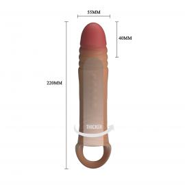 Насадка на пеніс Pretty Love 8.7 Vibrating Penis Sleeve Extender - 4