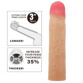 Насадка на пенис PRETTY LOVE Kylian Flesh, Extend your penis lenghth 3 (76mm) - 4