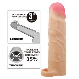 Насадка на пенис PRETTY LOVE Gerd Flesh, Extend your penis lenghth 3 (76mm) - 8