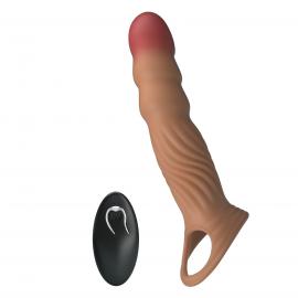 Насадка на пеніс PRETTY LOVE Vibrating Penis Sleeve Extender - 10