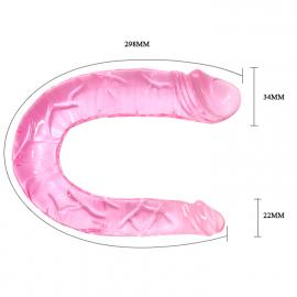 Двойной фаллоимитатор DOUBLE DONG 30CM - 5