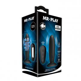 Анальна пробка з вібрацією MR Play Super Rower Remote Control Vibrating Anal Plug, чорна - 8