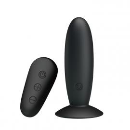 Анальна пробка з вібрацією MR Play Super Rower Remote Control Vibrating Anal Plug, чорна - 1