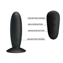Анальна пробка з вібрацією MR Play Super Rower Remote Control Vibrating Anal Plug, чорна - 6
