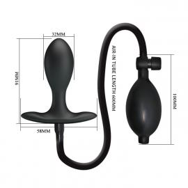 Анальний вібростимулятор із розширенням PRETTY LOVE INFLATABLE ANAL PLUG - 4