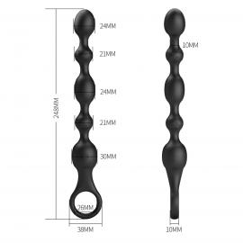 Анальний стимулятор PRETTY LOVE Van, 10 vibration functions Beaded Anal Vibrator - 4