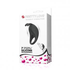 Ерекційне кільце PRETTY LOVE RABBIT VIBRATOR 7 functions, USB - 6