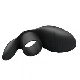 Ерекційне вібро-кільце PRETTY LOVE - Vibration Penis Sleeve 7 FUNCTIONS BLACK - 8