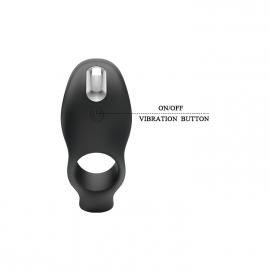 Ерекційне вібро-кільце PRETTY LOVE - Vibration Penis Sleeve 7 FUNCTIONS BLACK - 5
