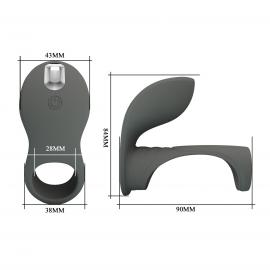 Ерекційне кільце з вібрацією PRETTY LOVE Master ring, 7 vibration functions, Memory function - 9
