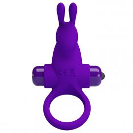 Ерекційне кільце з вібрацією PRETTY LOVE VIBRANT PENIS RING I Purple - 2